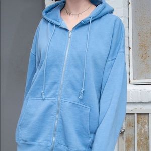 brandy melville carla christy blue hoodie